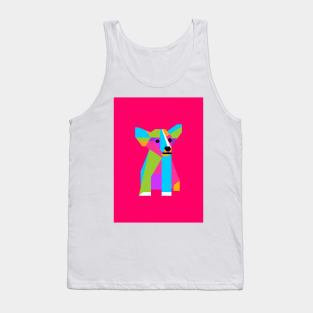 Cute Puppy pink BG Tank Top